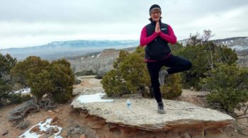 yoga on the monument