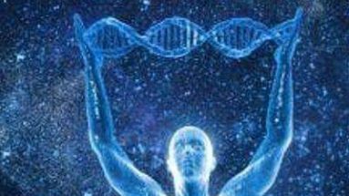 man holding DNA