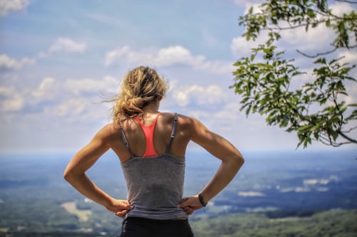 exercising girl