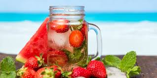 watermelon and water